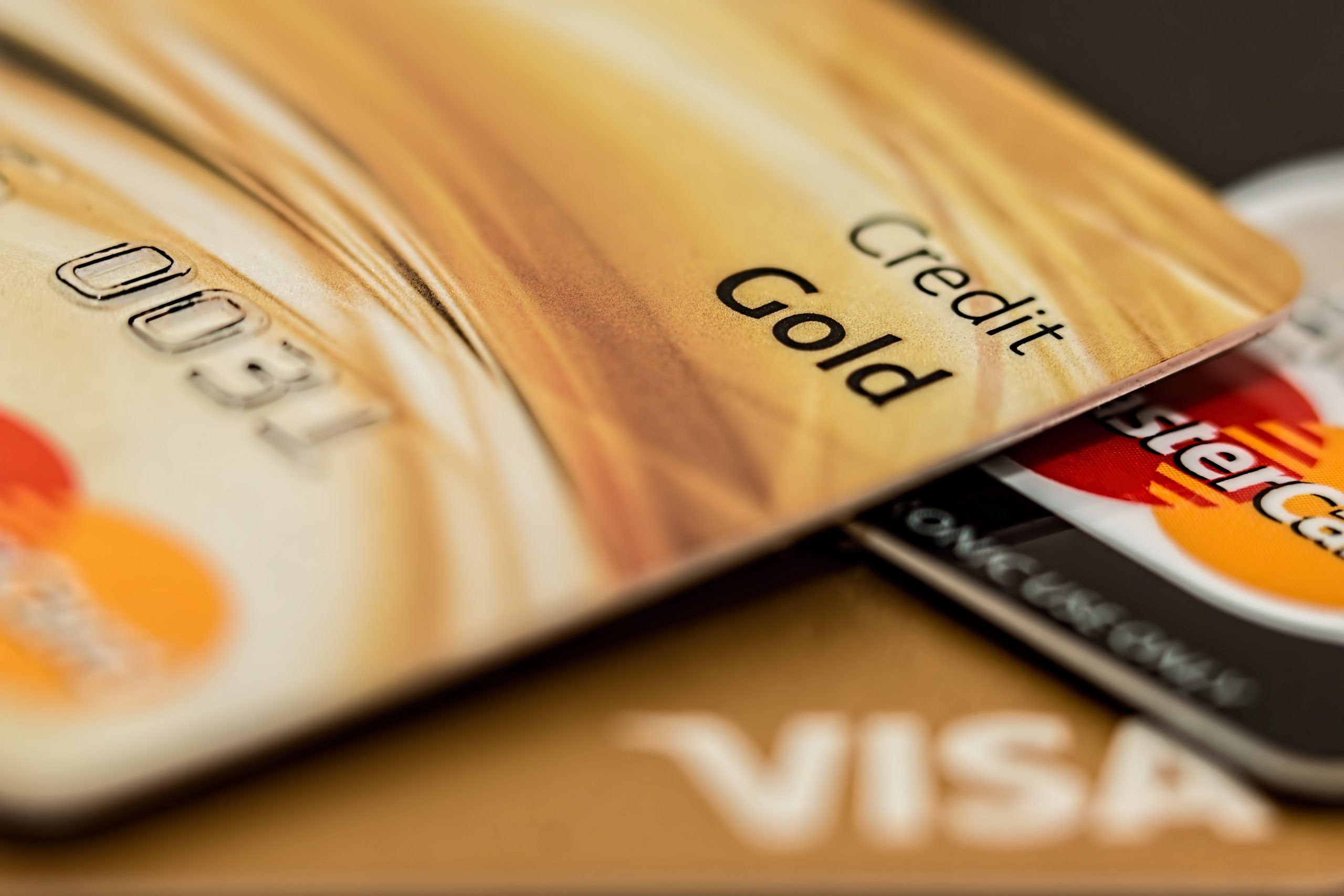 partial image of a credit card